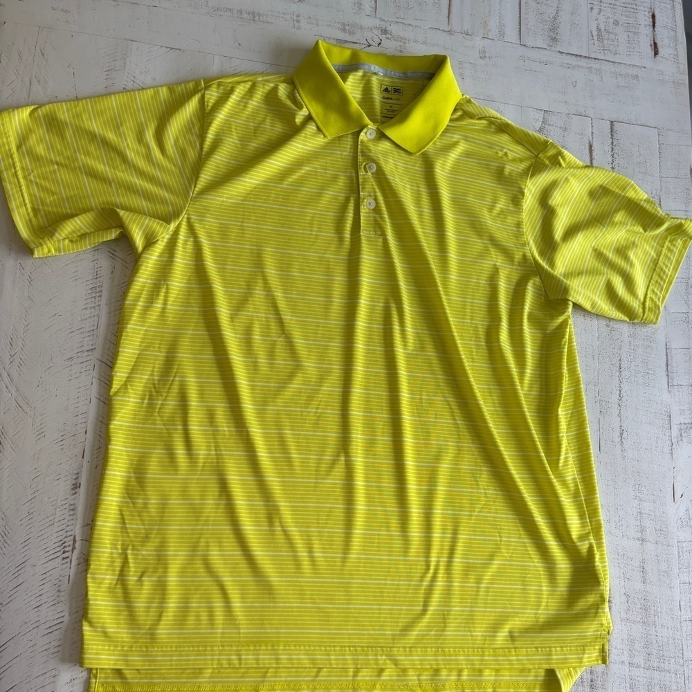 Adidas Men's Yellow Polo Shirt -Xl - Picture 2 of 11